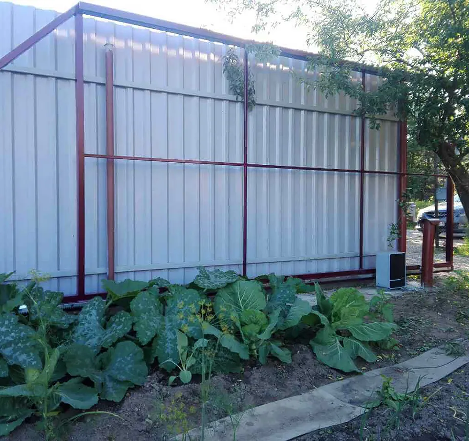 Въездные откатные ворота в Хатежино