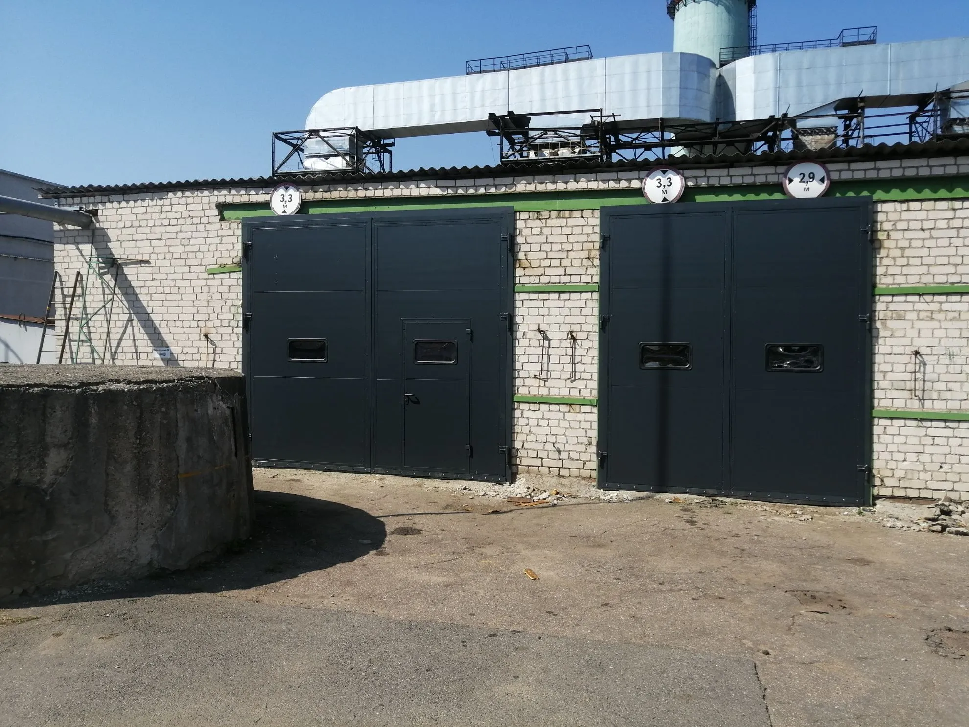 Распашные ворота 3820х3470