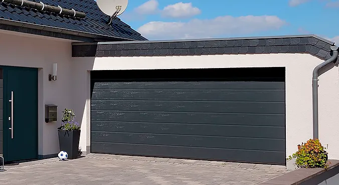 Секционные ворота для гаража DoorHan RSD01 RAL7016