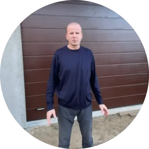 Установка секционных ворот RAL 8017