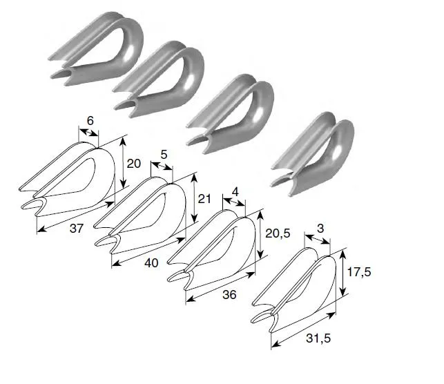 Коуш для троса
