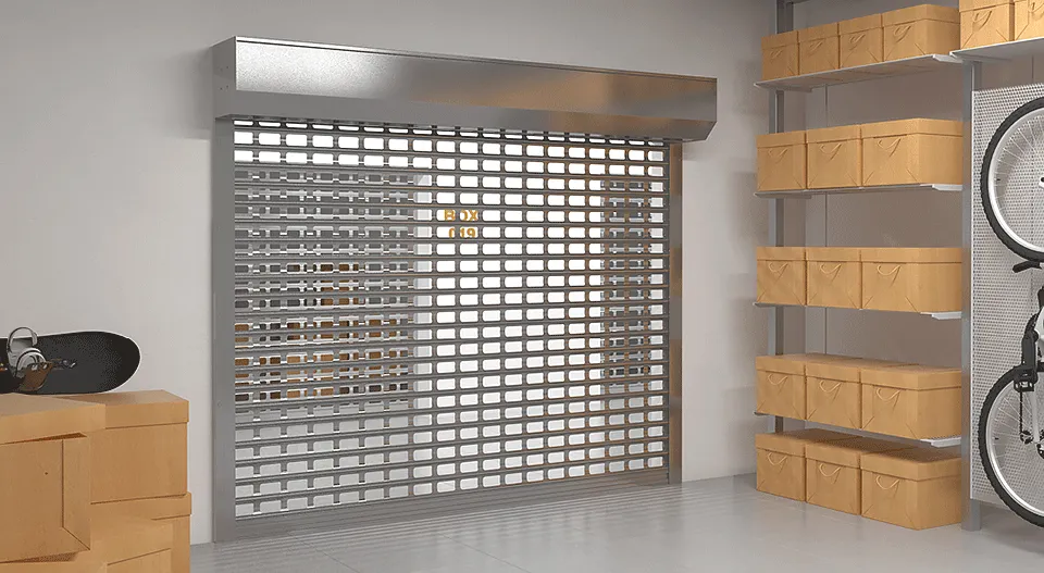 Рольворота из решетчатых профилей RHE84GM (взломоустойчивые)