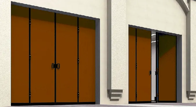 Промышленные складные ворота Техноград СК2