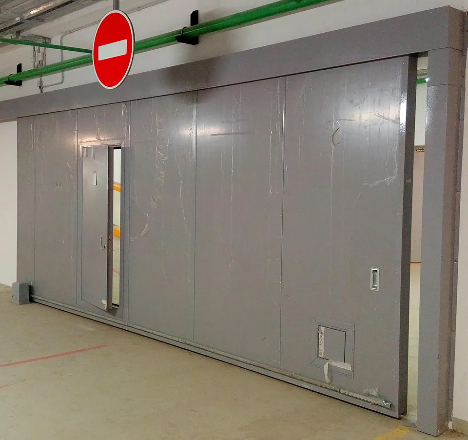 Противопожарные откатные ворота в Озерце