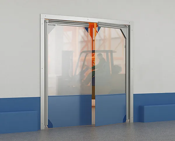 Пленочные маятниковые двери