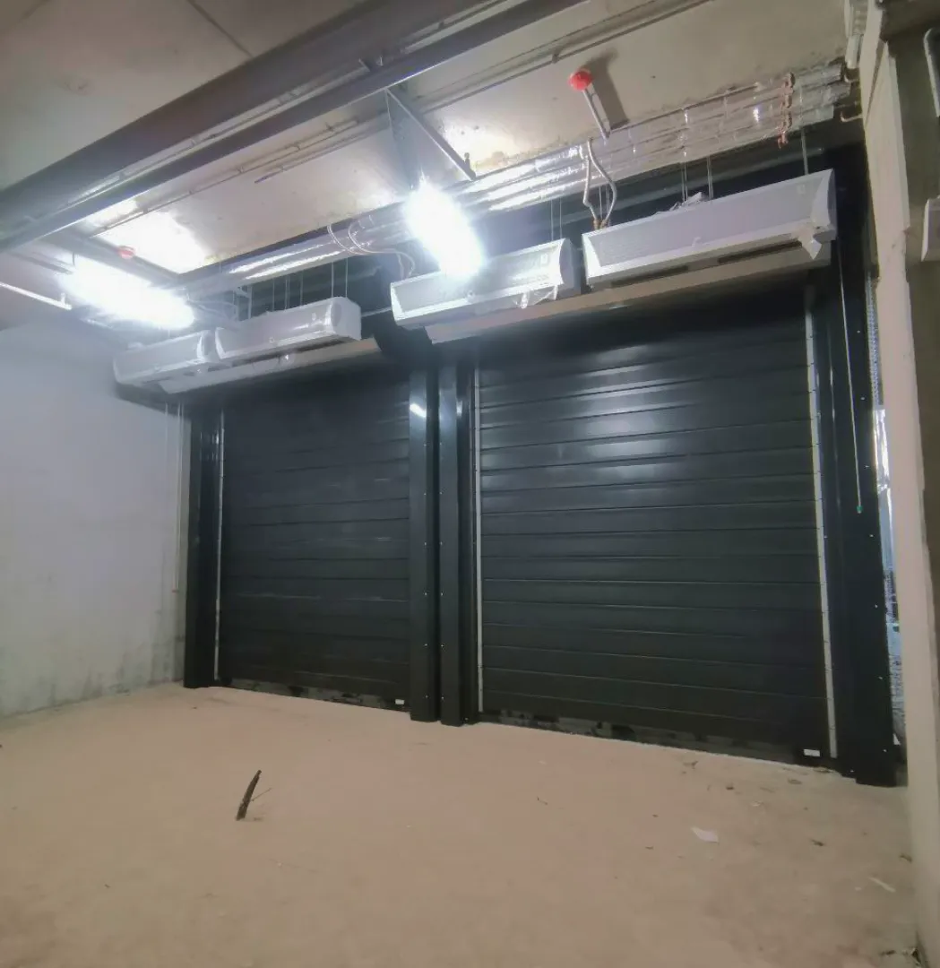 Скоростные спиральные ворота для паркинга