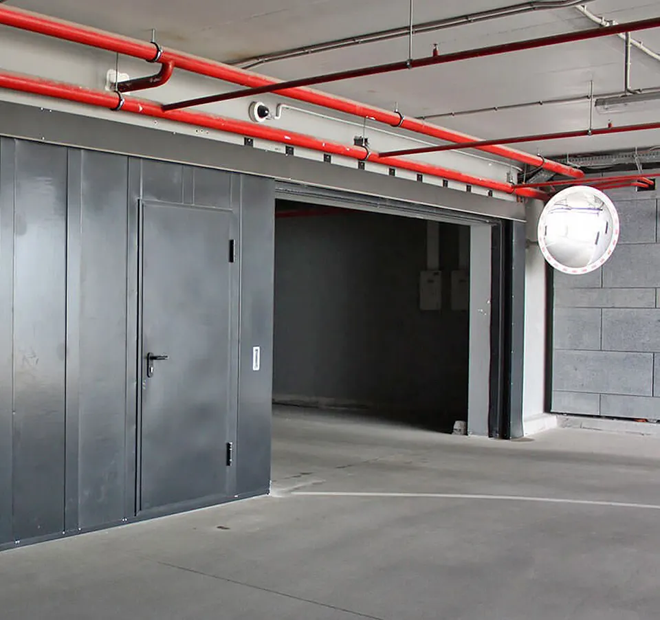 Противопожарные откатные ворота в Привольном