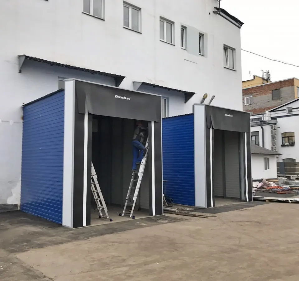 Установка герметизатора с жесткой рамой для модернизации склада