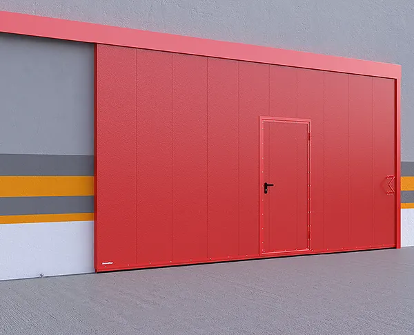 Противопожарные откатные ворота