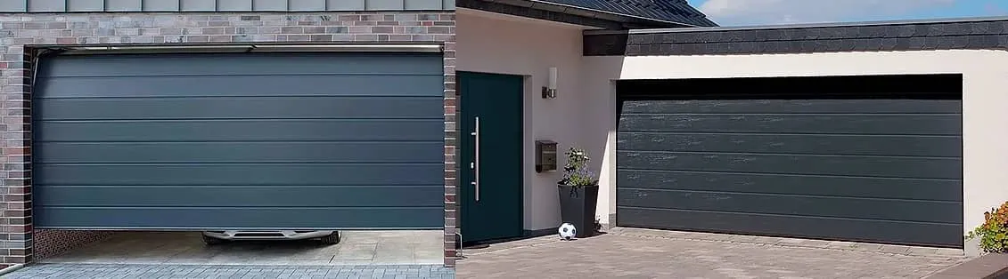 Секционные ворота с пружинами растяжения-сжатия RSD01