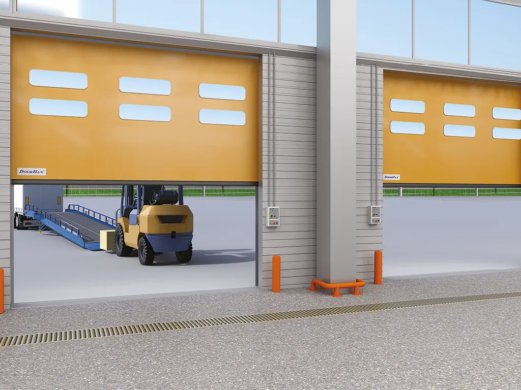 Скоростные рулонные ПВХ ворота