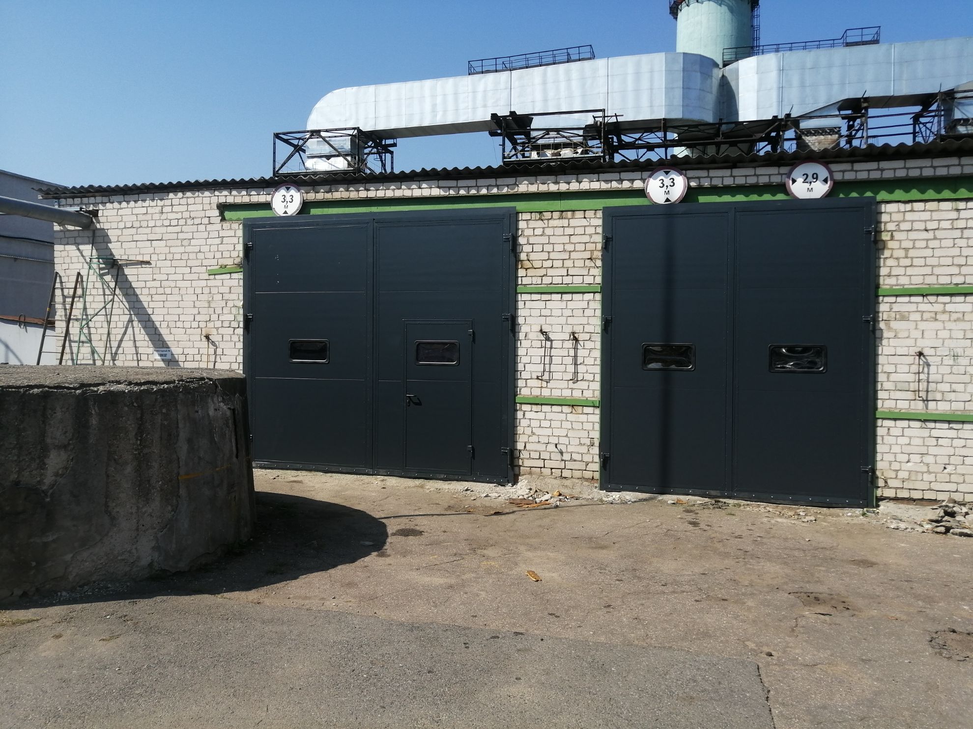 Распашные ворота 3820х3470