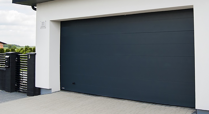 Подъемные ворота для гаража DoorHan RSD01 антрацит