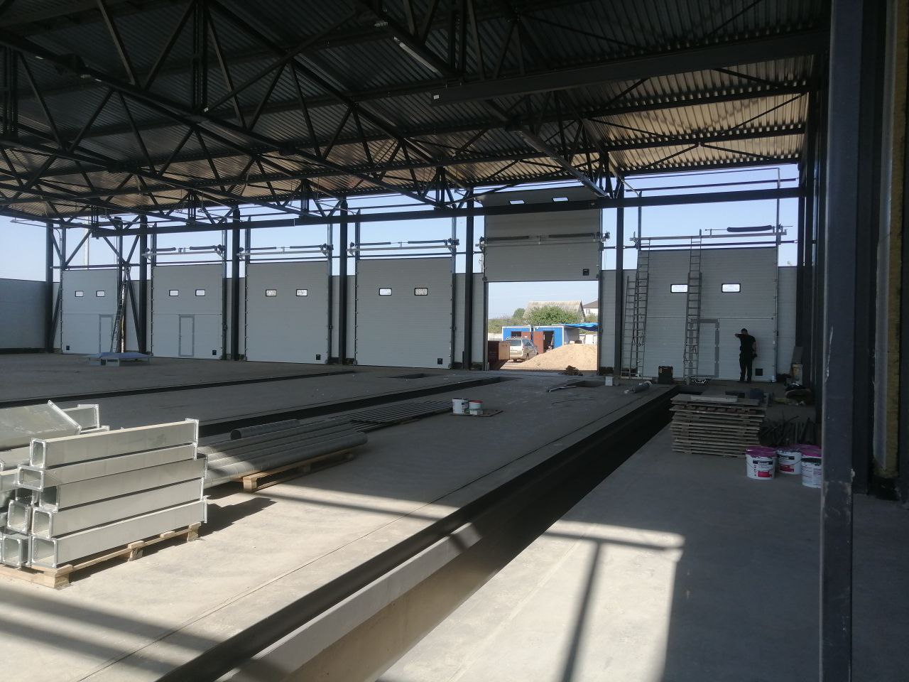 Промышленные ворота секционные ISD01 4480х4510, 4490х4510