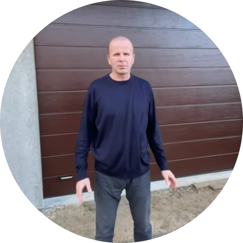 Установка секционных ворот RAL 8017