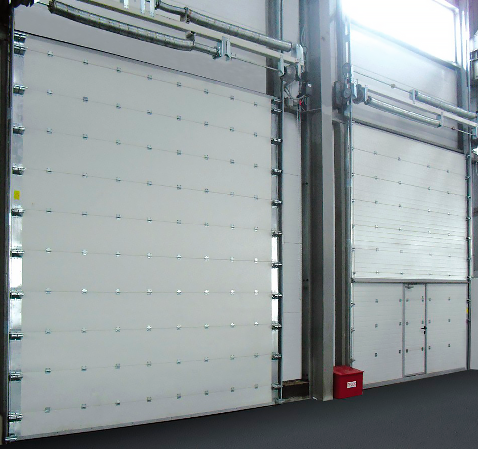 Монтаж противопожарных секционных ворот в Бобруйске