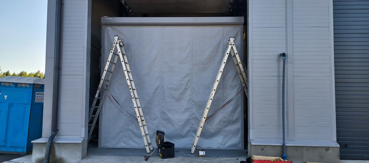 Противодымная штора на предприятие