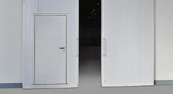 Противопожарные двустворчатые ворота Дорхан