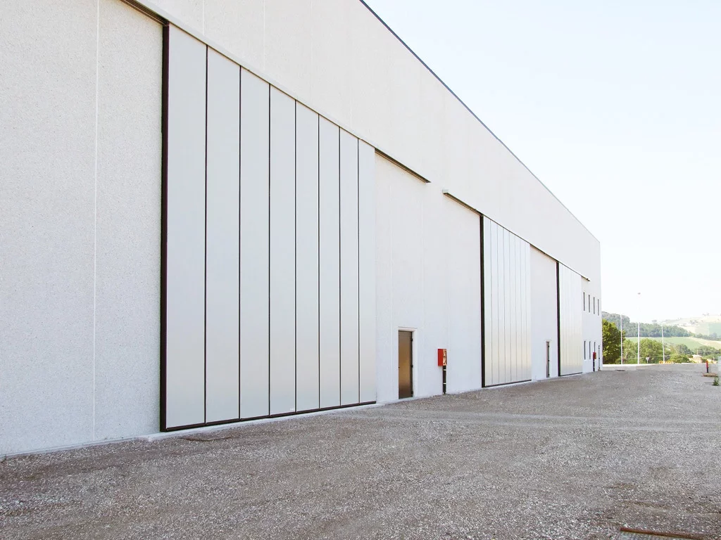 Промышленные подвесные откатные ворота ТЕХНОГРАД