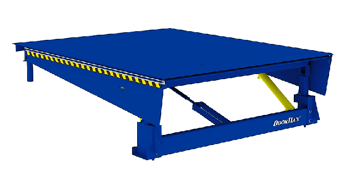 Доклевеллер с выдвижной аппарелью консольного типа DoorHan DSEUMC синий