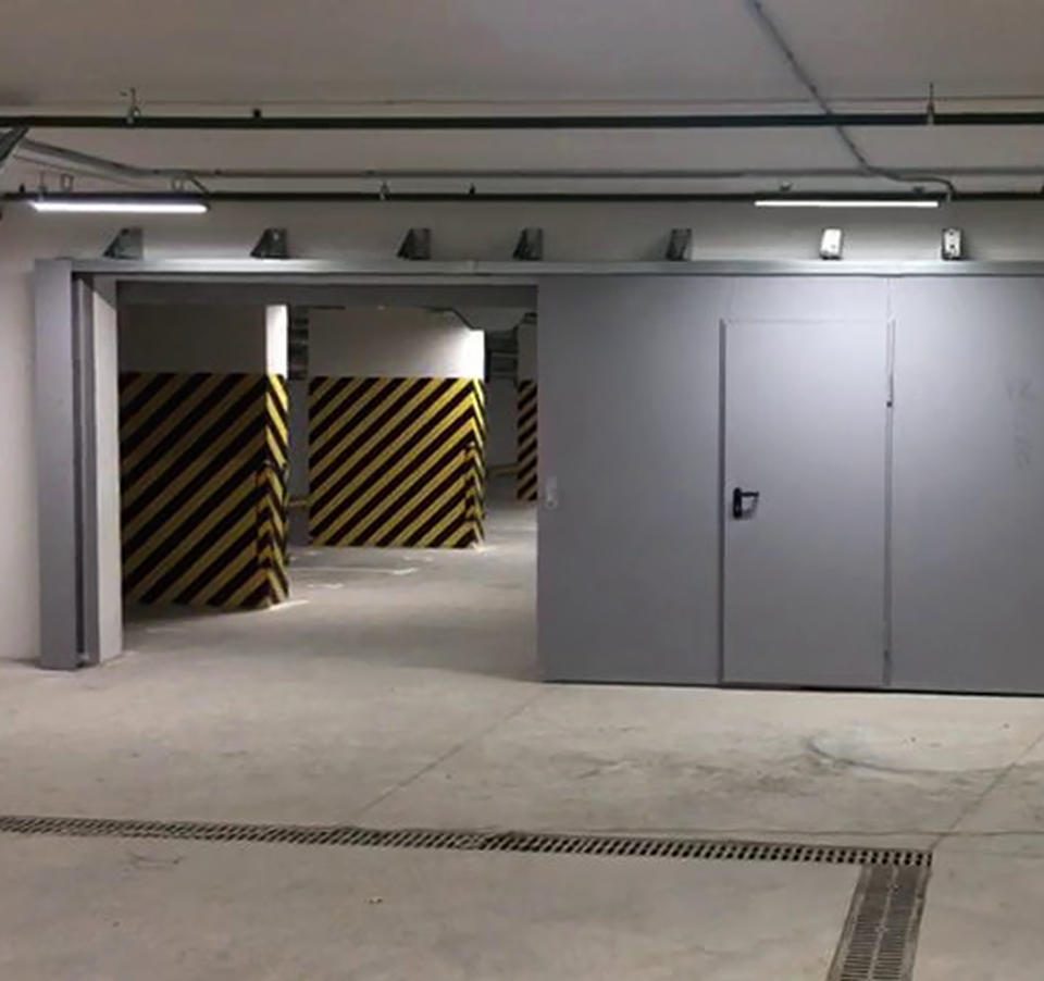 Противопожарные откатные ворота в Жодино