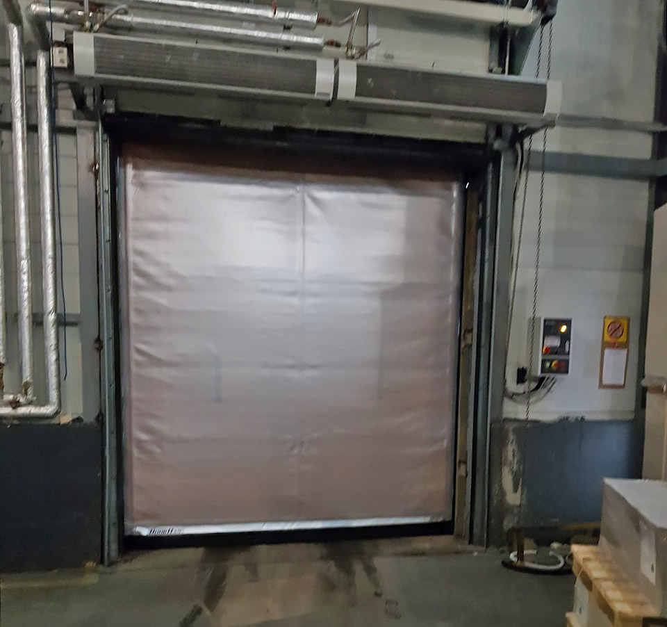 Скоростные ПВХ ворота спиральные для "Образцовой типографии №2" в Санкт-Петербурге