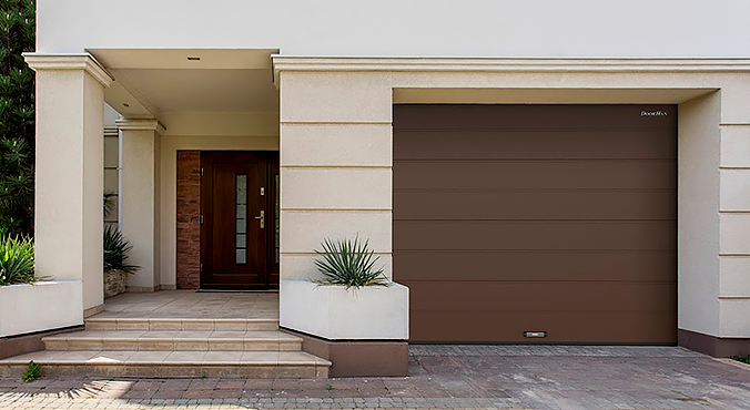 Секционные ворота для гаража DoorHan RSD01 RAL8017