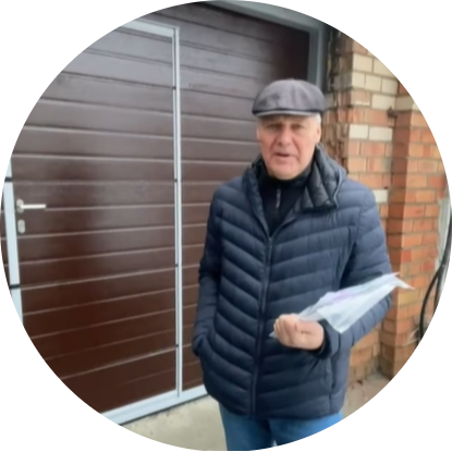 Установка секционных промышленных ворот ISD01 DoorHan