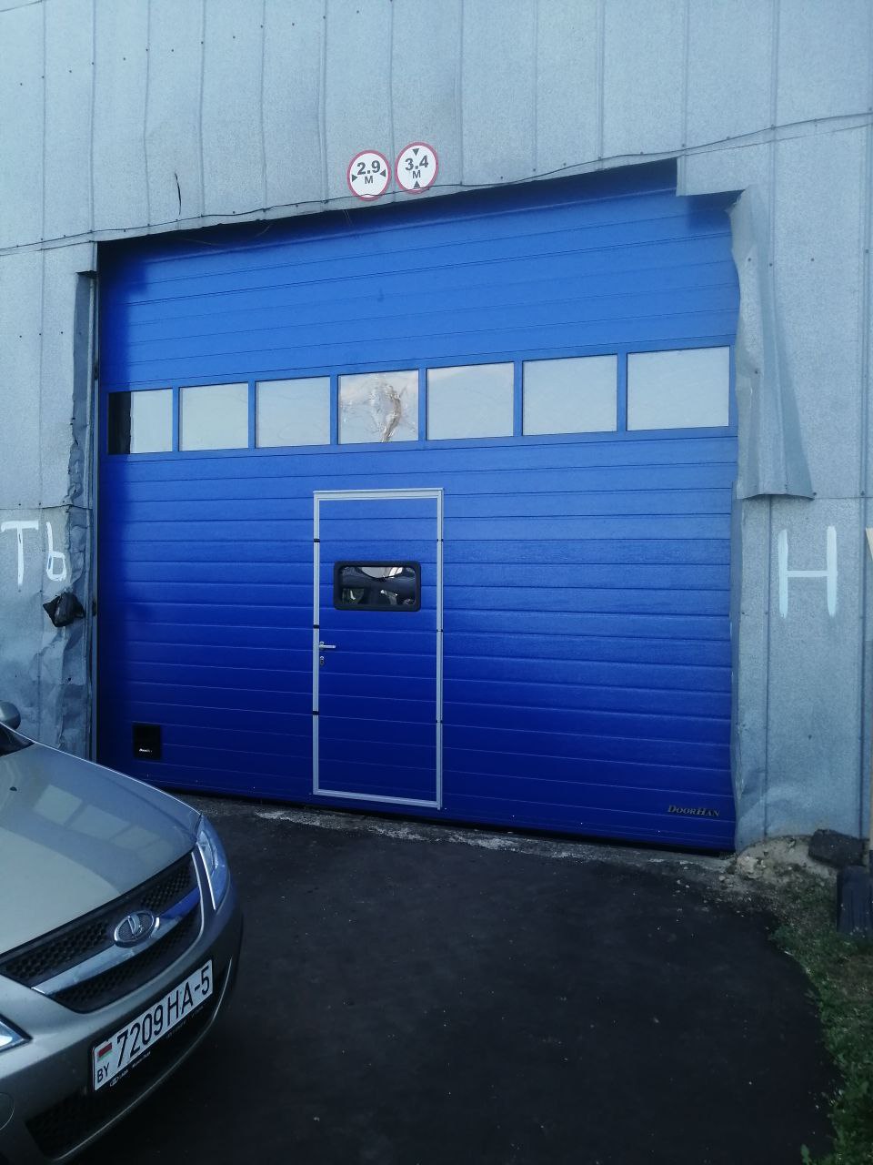 Промышленные ворота секционные ISD01 4550х4500