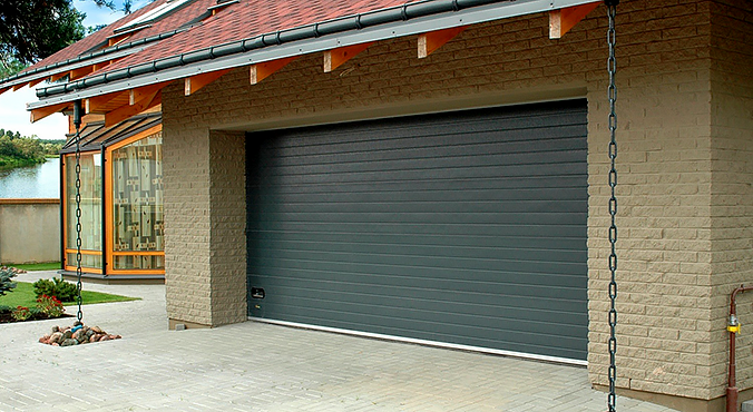 Подъемно-секционные ворота в гараж DoorHan RSD01