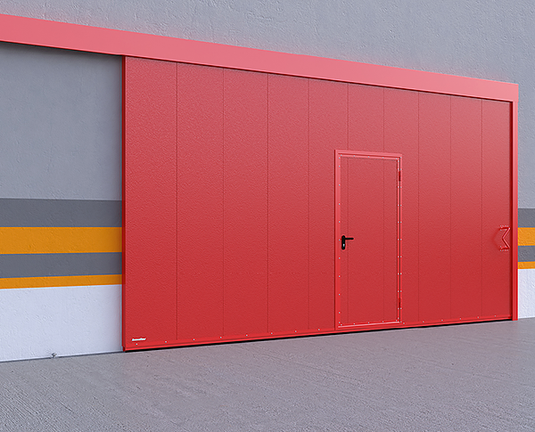 Противопожарные откатные ворота