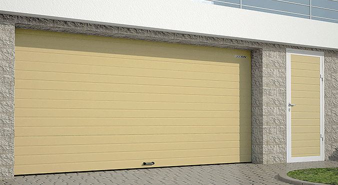 Подъемные ворота в гараж DoorHan RSD02 бежевые