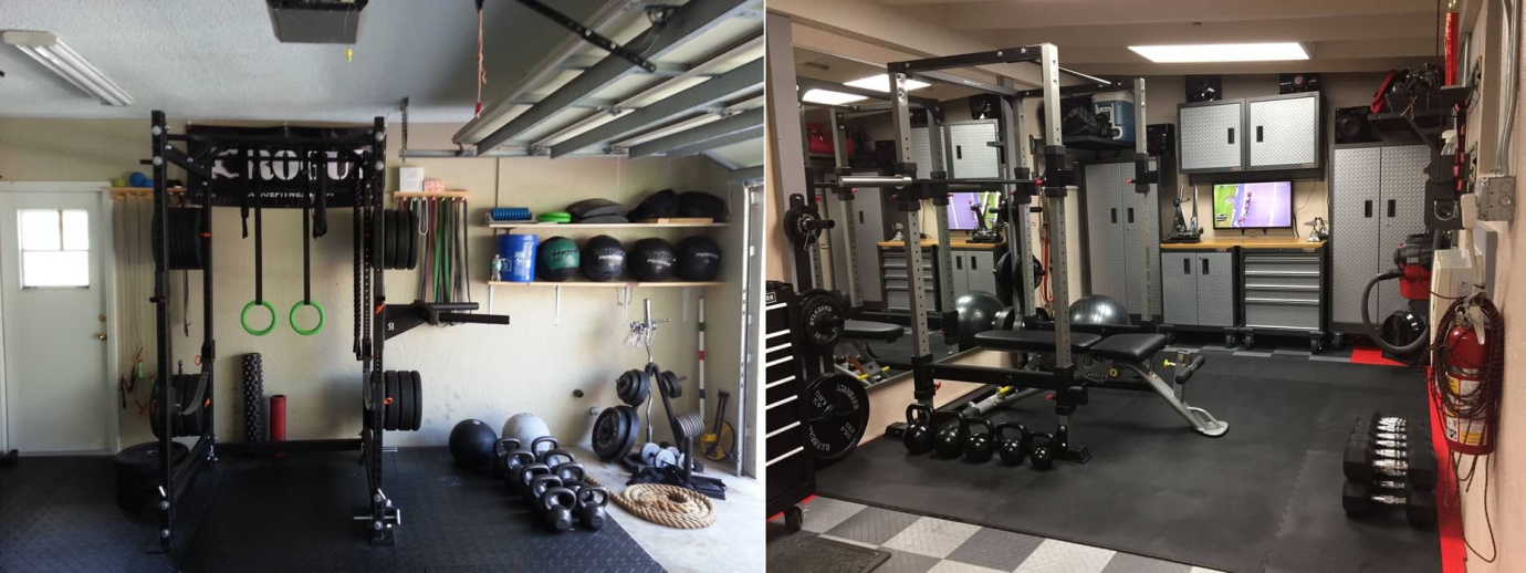 Спортивный зал в гараже