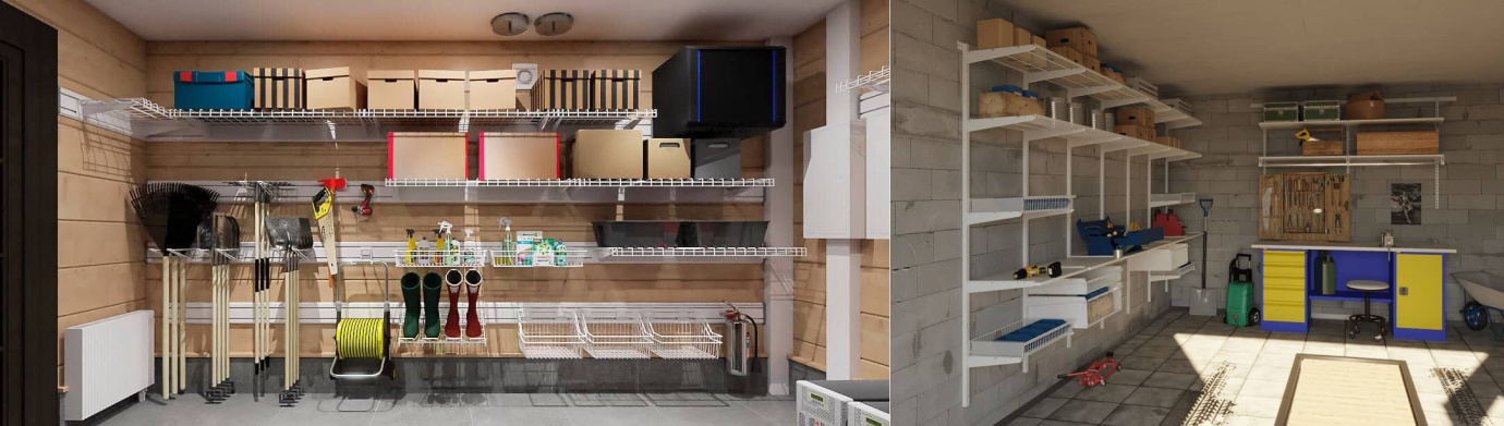 Зона хранения в гараже